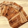 Brettchen , Einzigartiges Frühstücksbrett-Set: Personalisiertes Holzbrett mit Gratis-Lesezeichen ,lesezeichen frühstücksbrett als geschenk