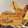 frühstücksbrett graviert-hase