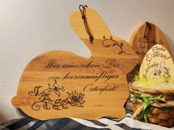 frühstücksbrett graviert-hase